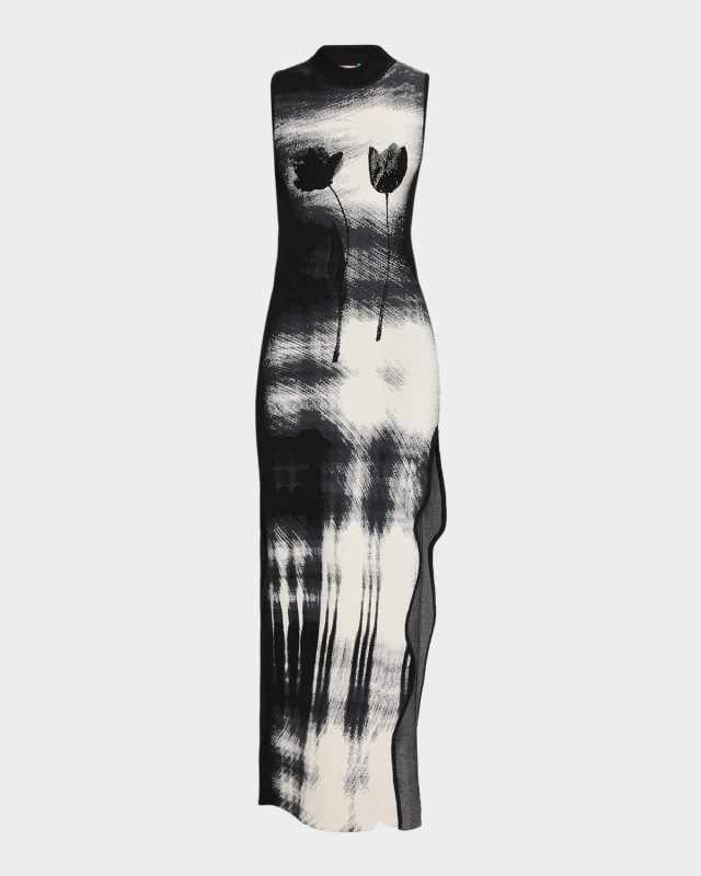 Yuki UV Reactive Wavy Asymmetric Dress